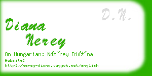 diana nerey business card